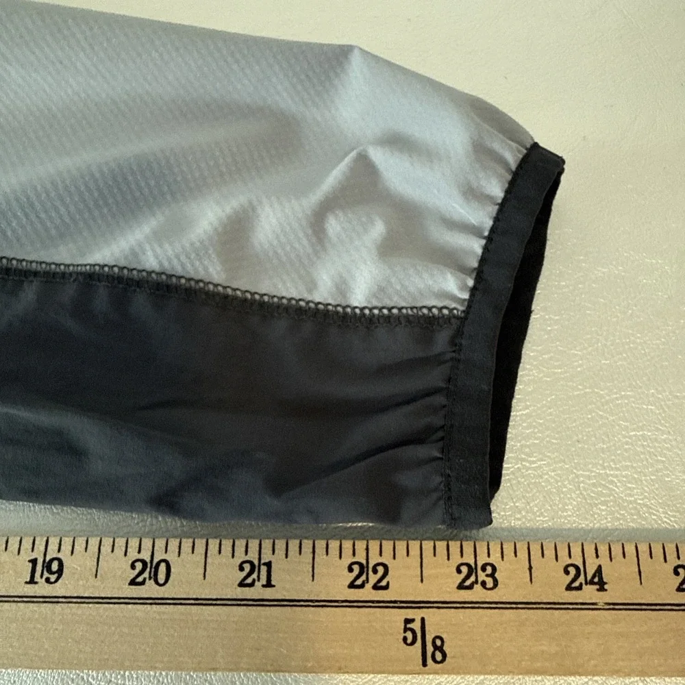 Columbia Hooded Jacket Mens 2XL Black Gray Windbreaker Lightweight  XXL